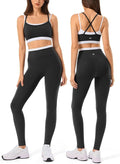 Women's 2-Piece Workout Set – Sports Bra & High-Waisted Leggings