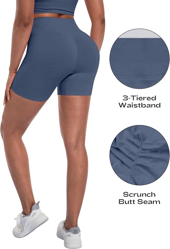 Women's 3-Piece Butt-Lifting Workout Set – Padded Criss-Cross Sports Bra, Leggings & Shorts