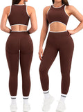 Women's 2-Piece Workout Set – Crop Tank Top & High-Waisted Scrunch Leggings